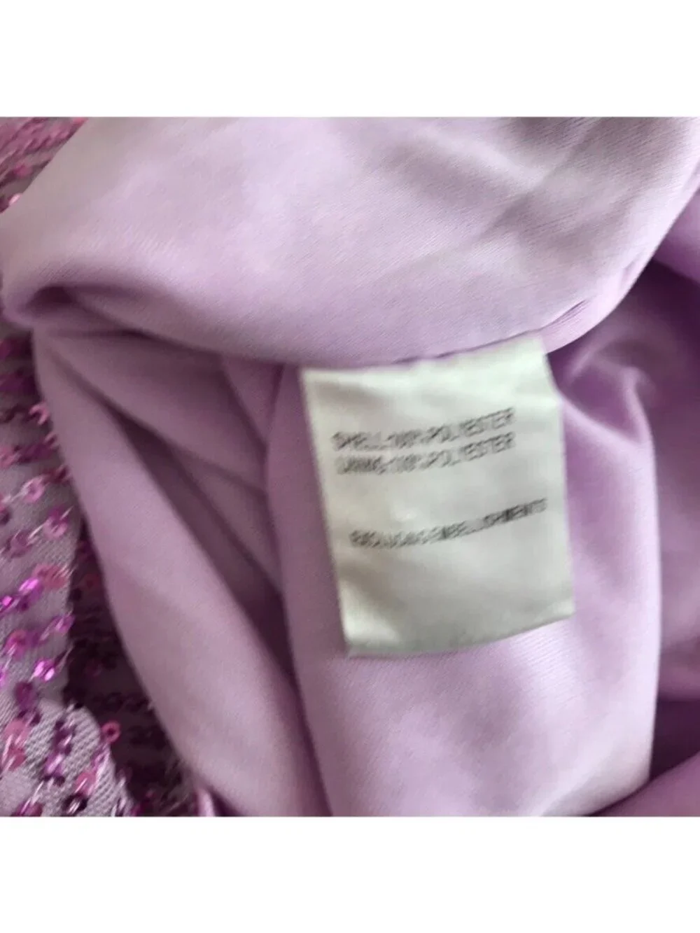 Morning mist pippa one shoulder sequin mini dress lilac size large women's new - Picture 8 of 13